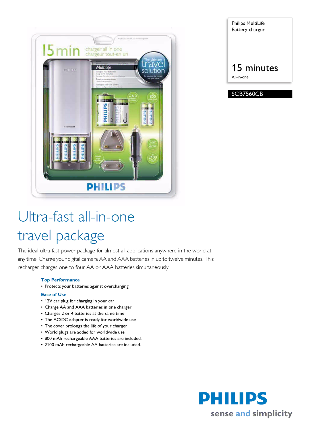 Philips SCB7560CB manual Top Performance, Ease of Use 