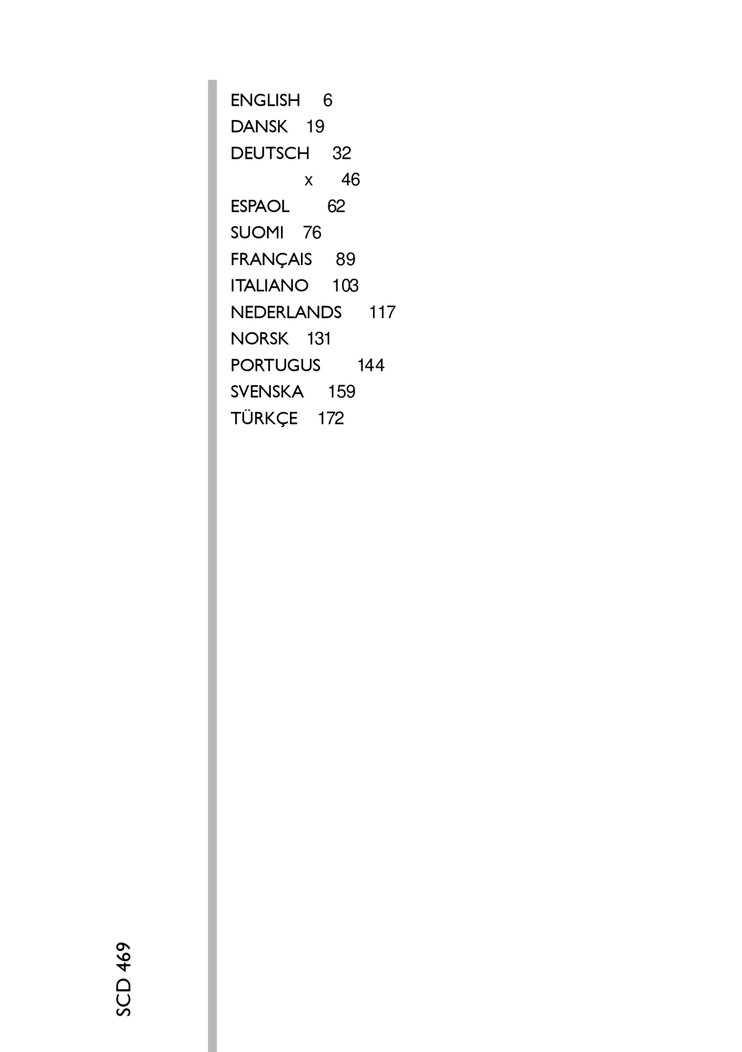 Philips SCD 469 manual Scd 