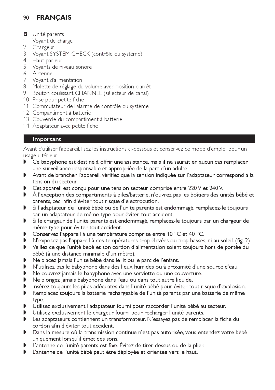 Philips SCD 469 manual Français 