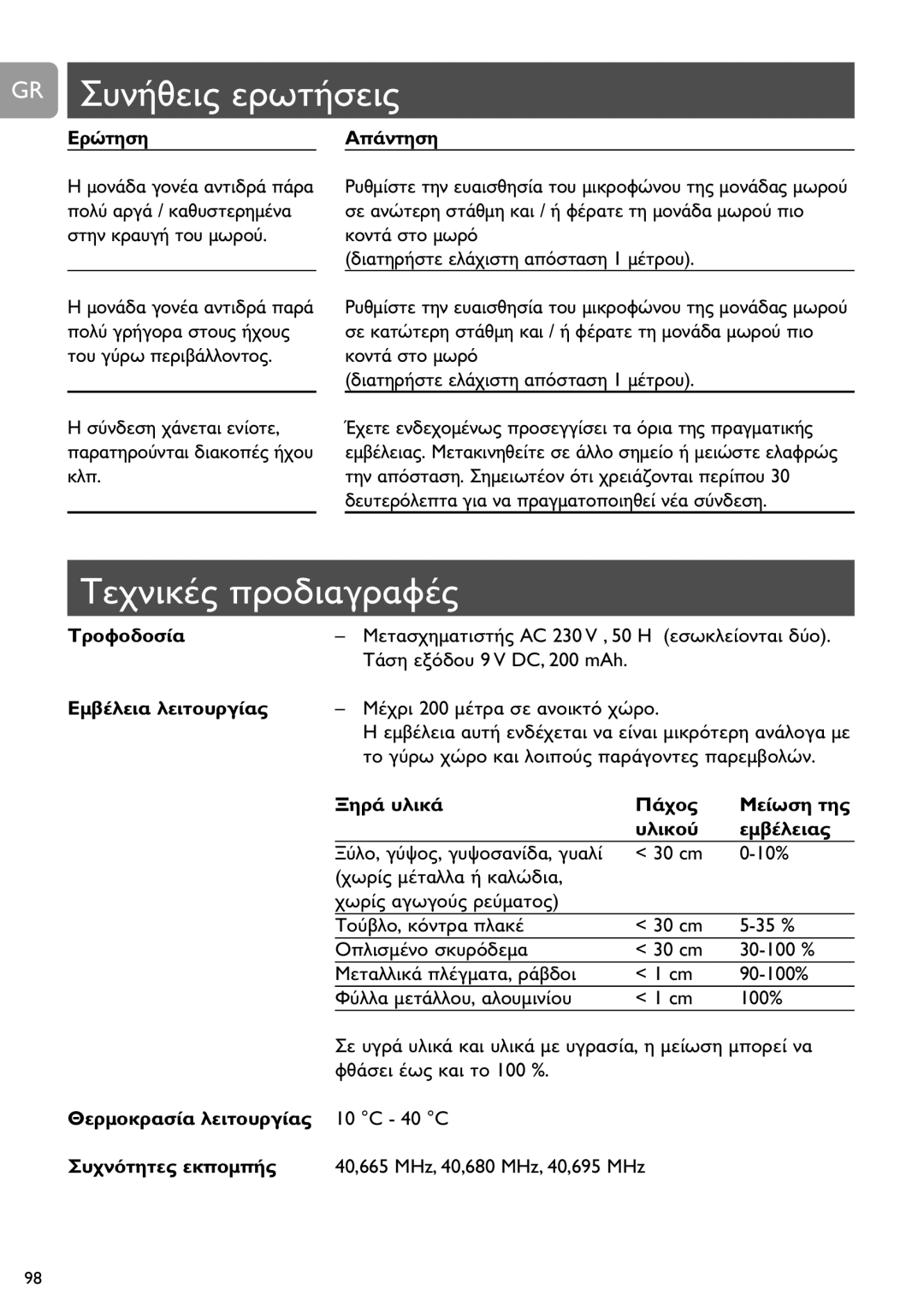 Philips SCD463 user manual DC, 200 mAh, 100% 