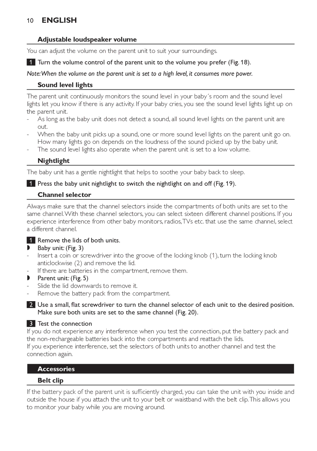 Philips SCD481 manual Accessories 