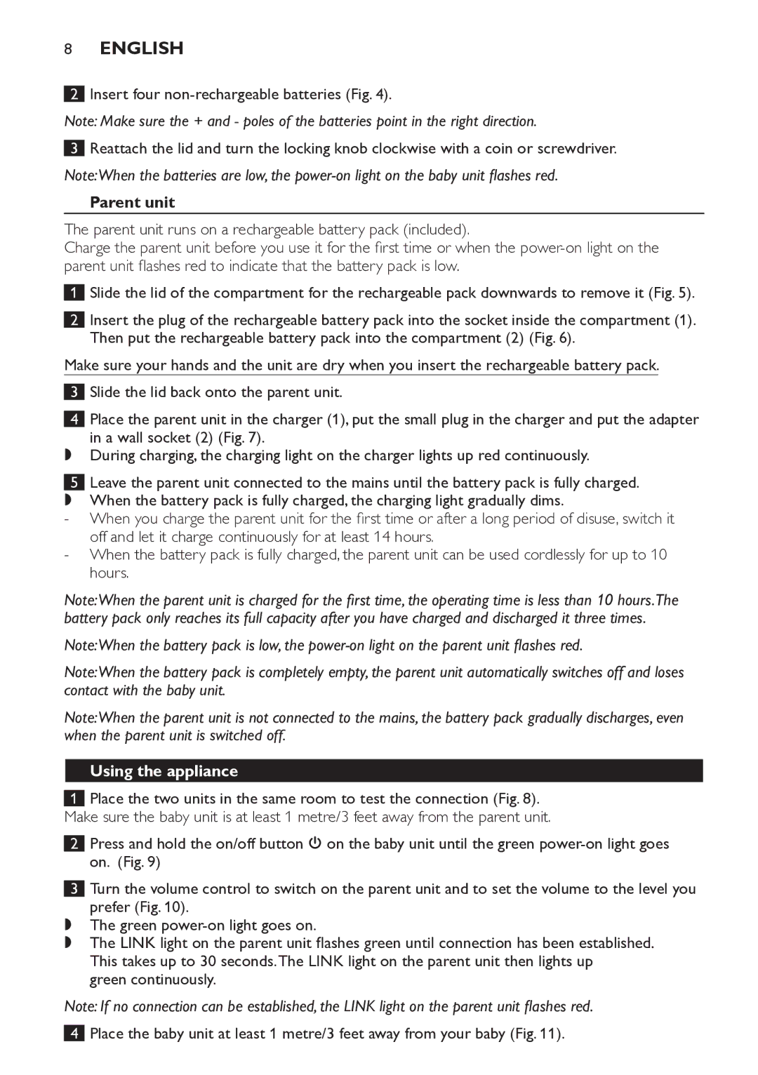 Philips SCD481 manual Using the appliance 