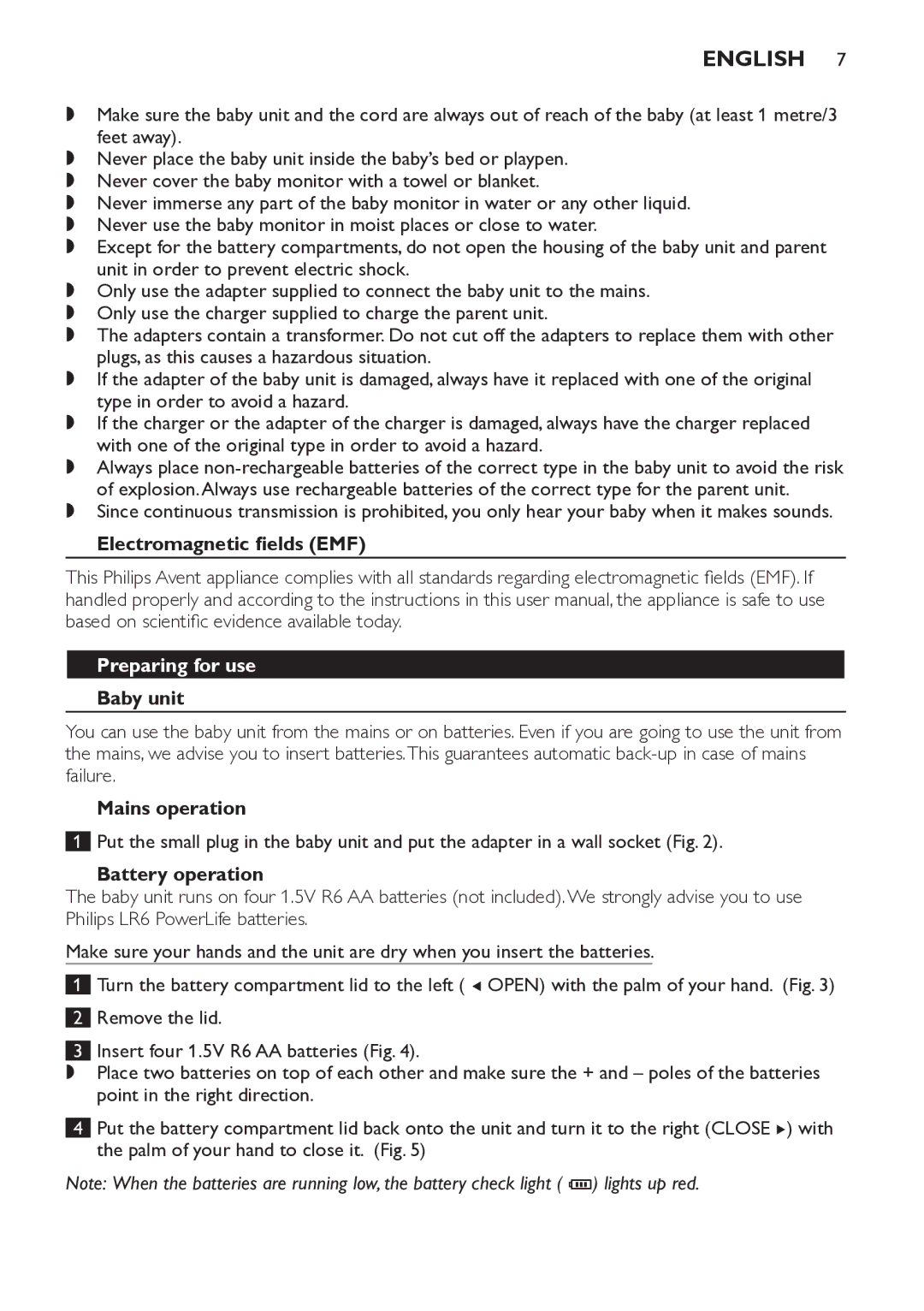 Philips SCD498 manual English, Preparing for use 