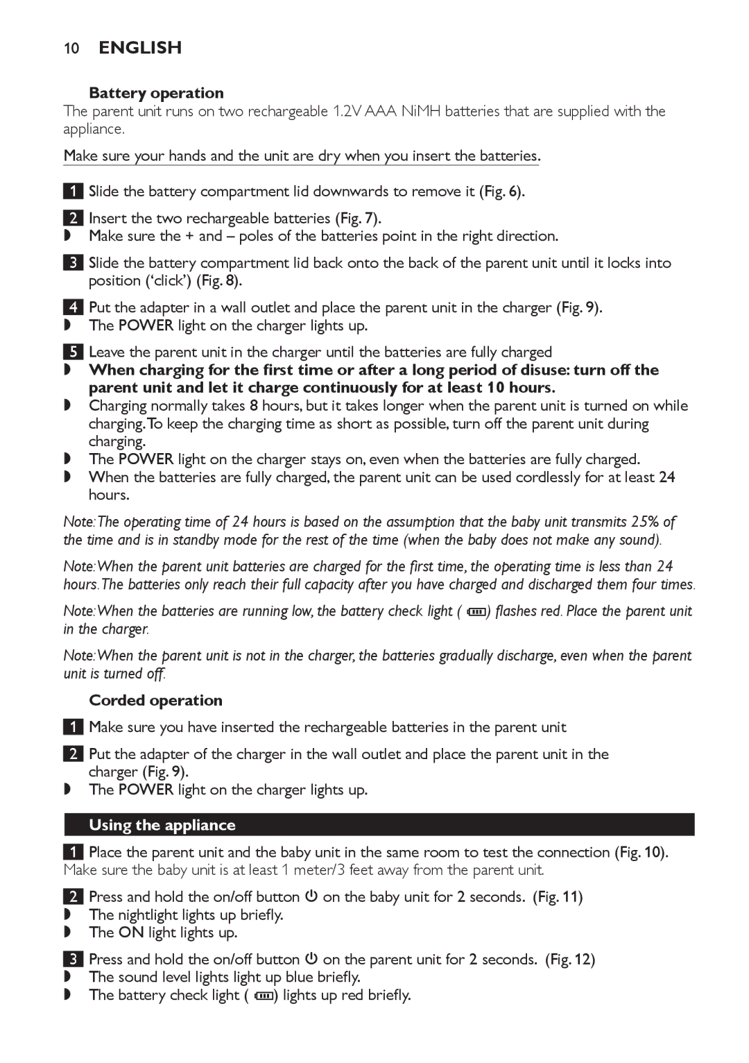 Philips SCD590 manual Using the appliance 