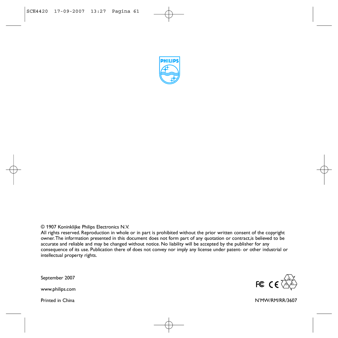 Philips manual SCE4420 17-09-2007 1327 Pagina 