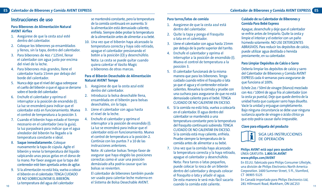 Philips SCF255/33 manual Instrucciones de uso 