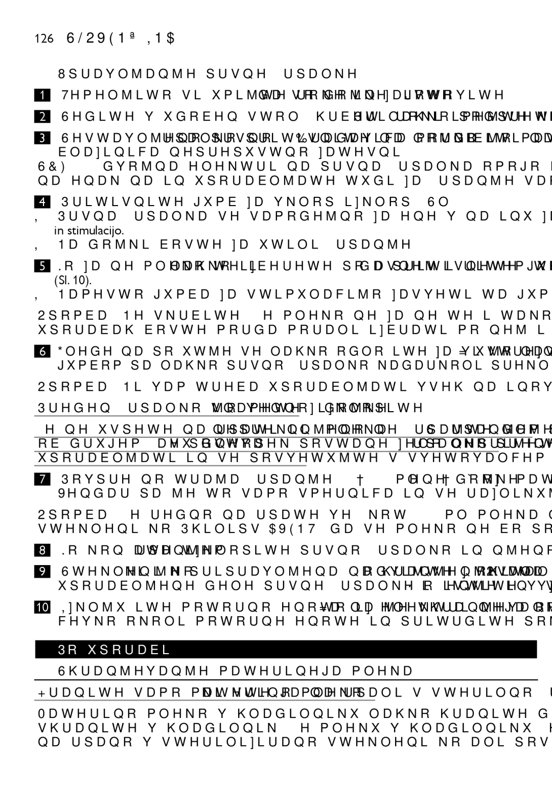 Philips SCF334, SCF332 manual Upravljanje prsne črpalke, Namesto gumba za stimulacijo zasveti ta gumb, Po uporabi 