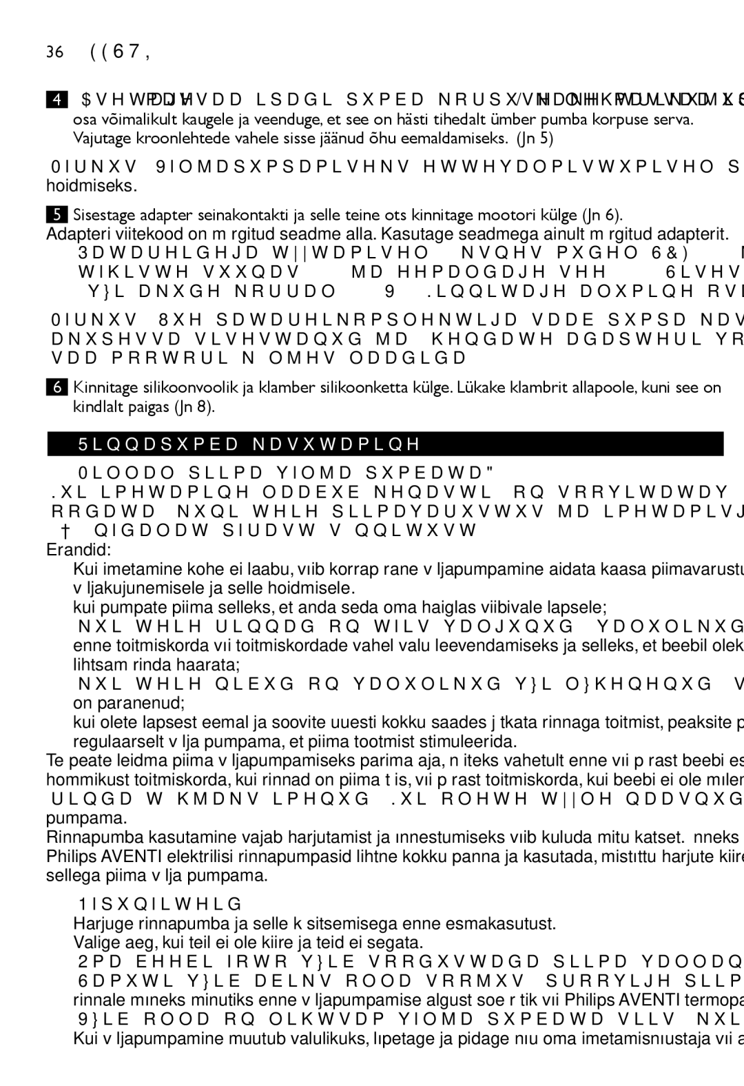 Philips SCF334, SCF332 manual Rinnapumba kasutamine, Millal piima välja pumbata?, Näpunäiteid 