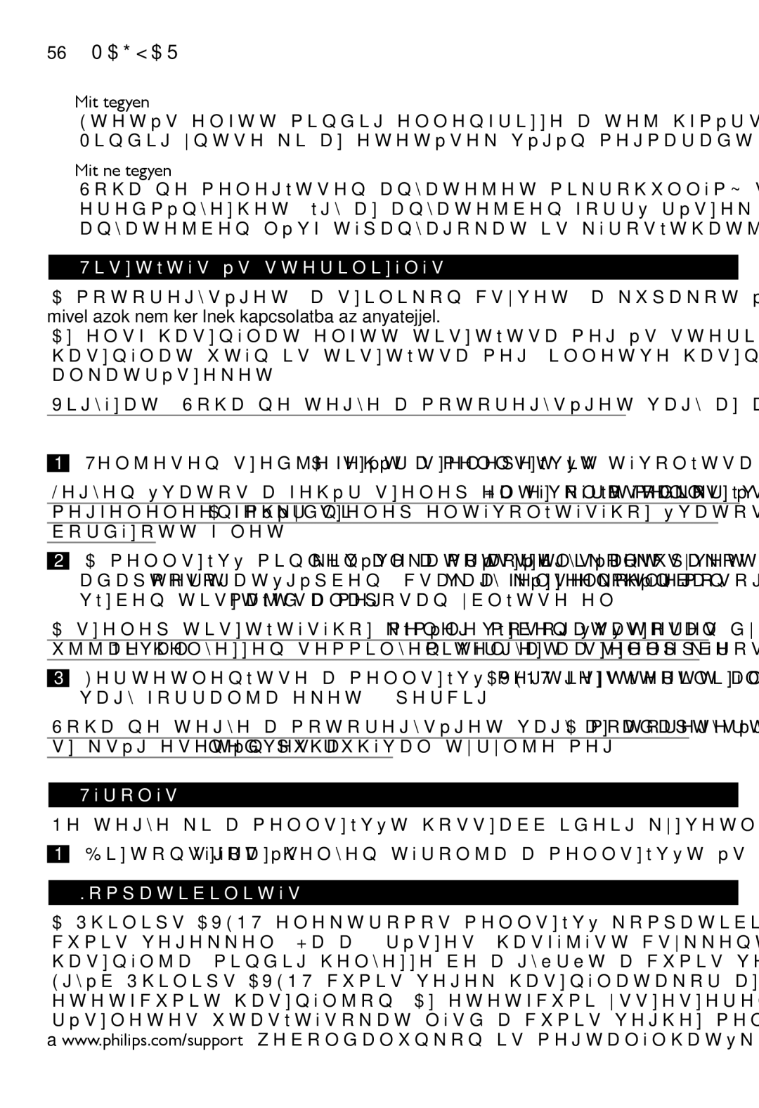 Philips SCF334, SCF332 manual Tisztítás és sterilizálás, Tárolás, Kompatibilitás 