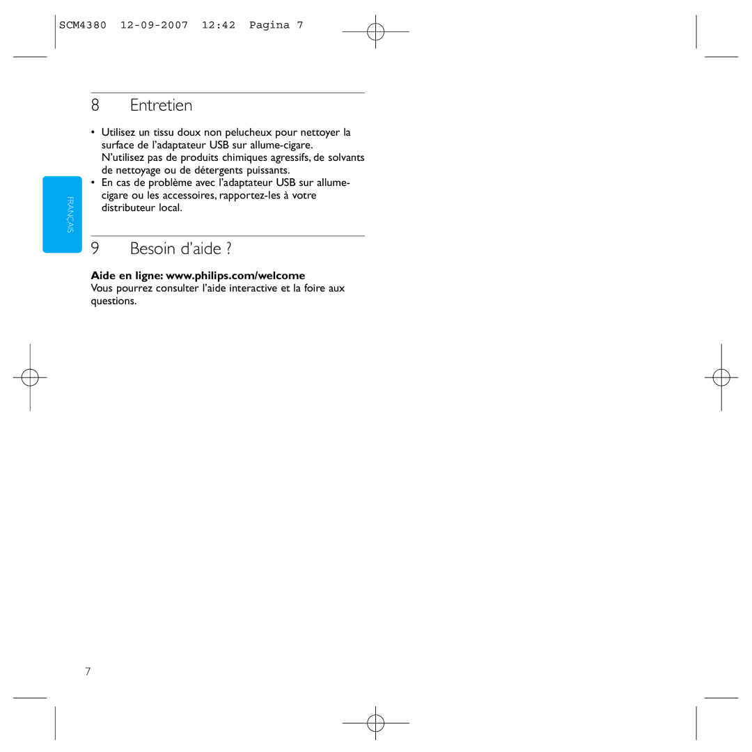 Philips SCM4380 manual Entretien, Besoin d’aide ? 