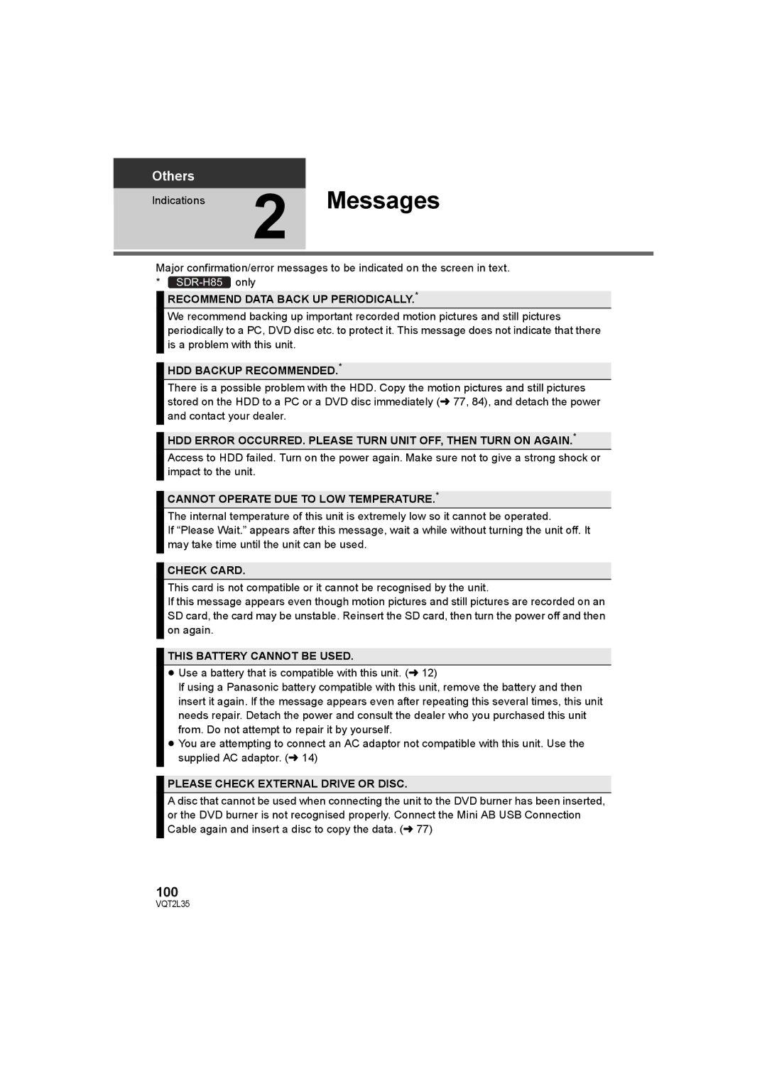 Philips SDR-S50 operating instructions 100 