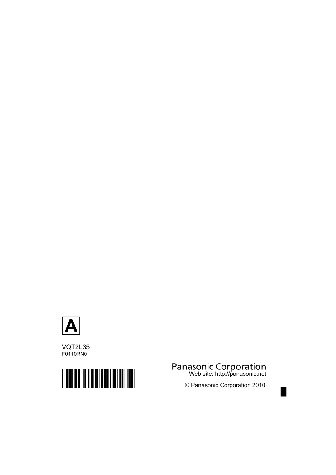 Philips SDR-S50 operating instructions Panasonic Corporation 