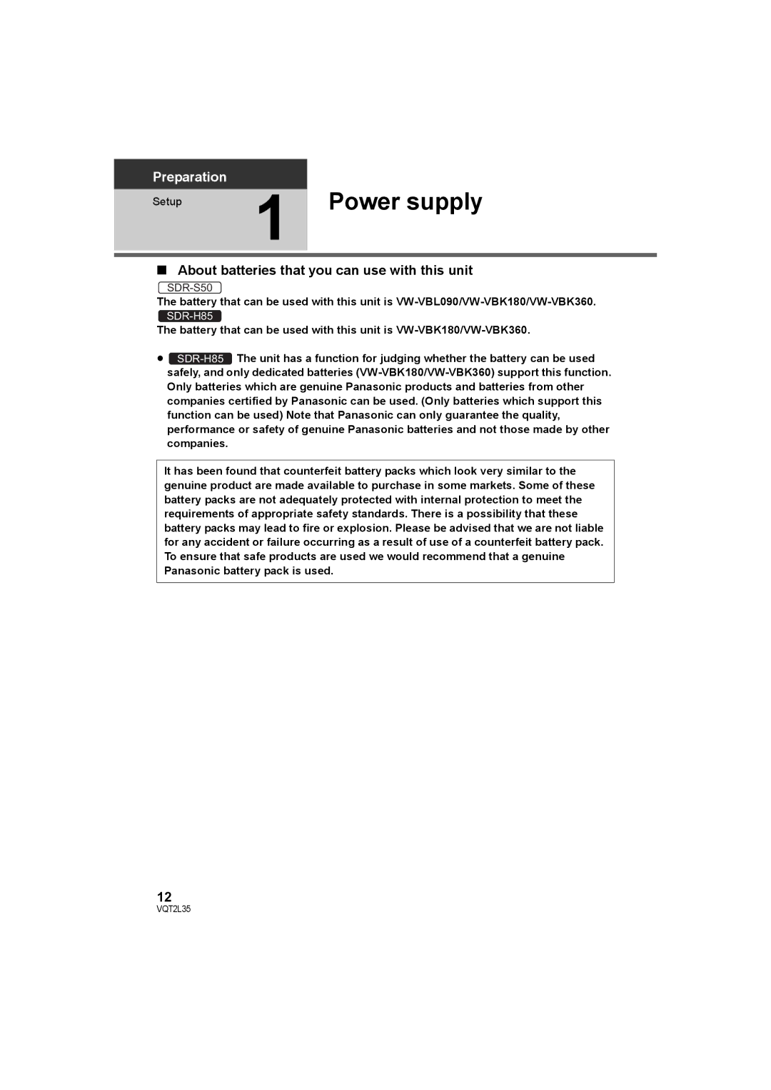 Philips SDR-S50 operating instructions Power supply, About batteries that you can use with this unit, Setup 