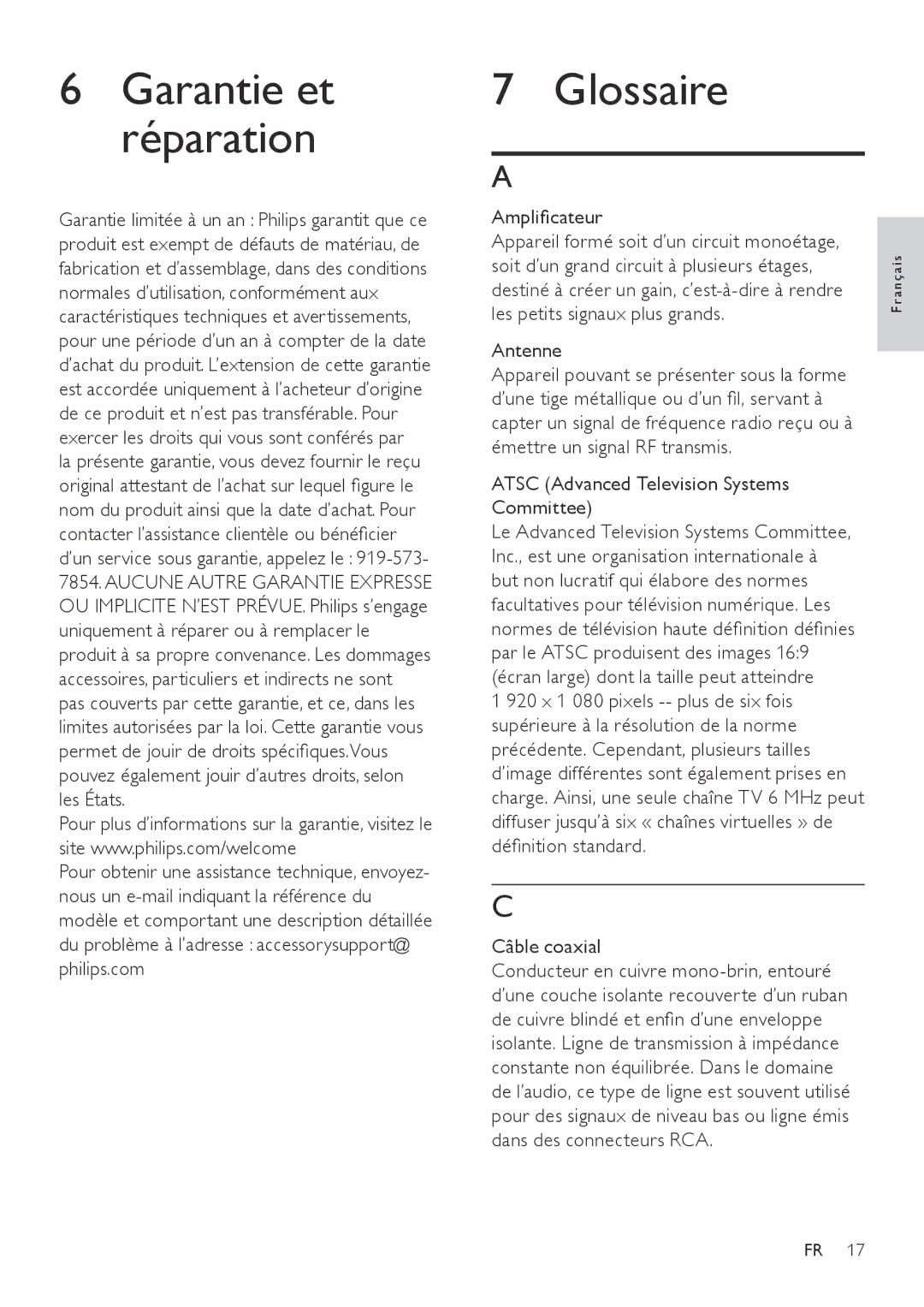 Philips SDV2790/27 user manual Glossaire 