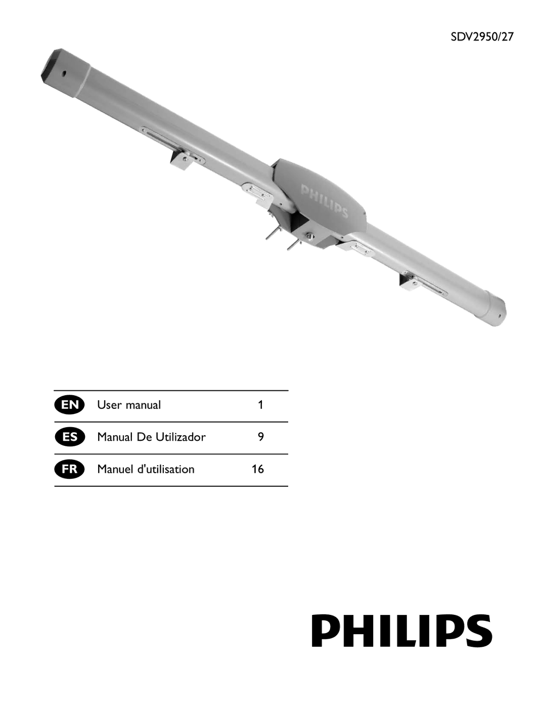 Philips user manual SDV2950/27 Manual De Utilizador Manuel dutilisation 