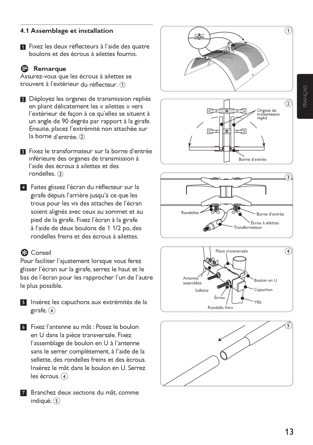 Philips SDV4310/27 manual Assemblage et installation 