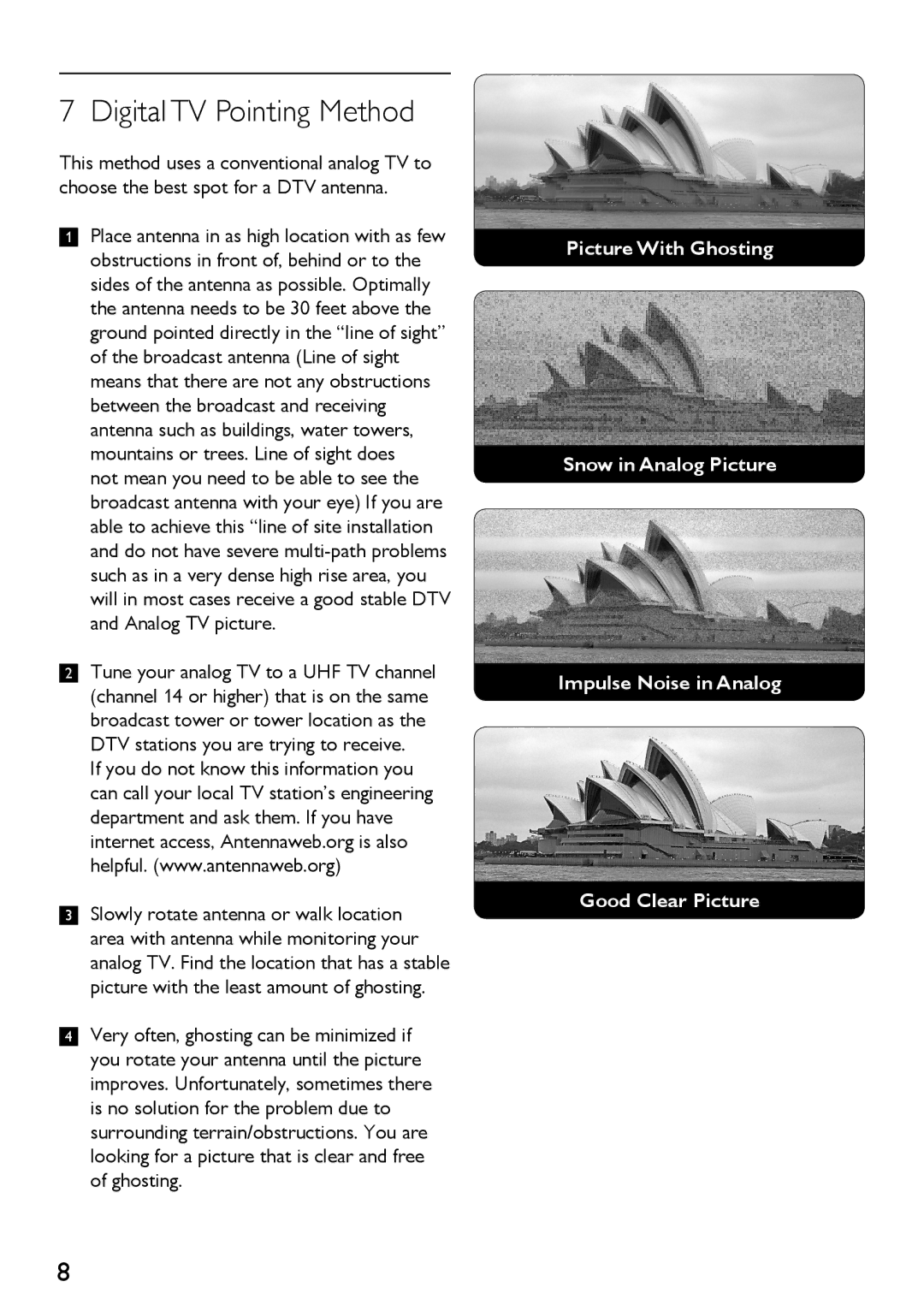 Philips SDV4310/27 manual Digital TV Pointing Method 