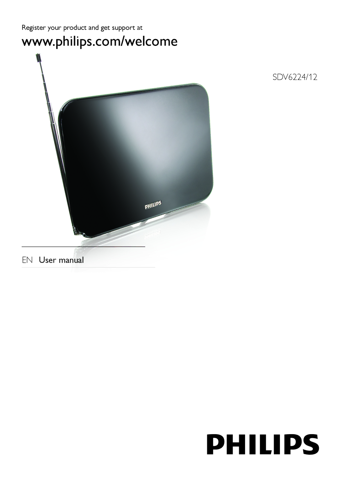 Philips SDV6224/12 user manual Register your product and get support at 