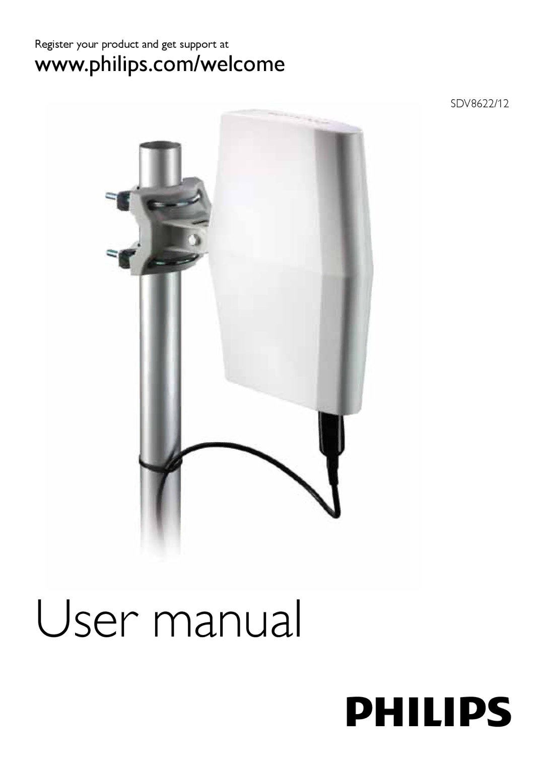 Philips user manual Register your product and get support at SDV8622/12 