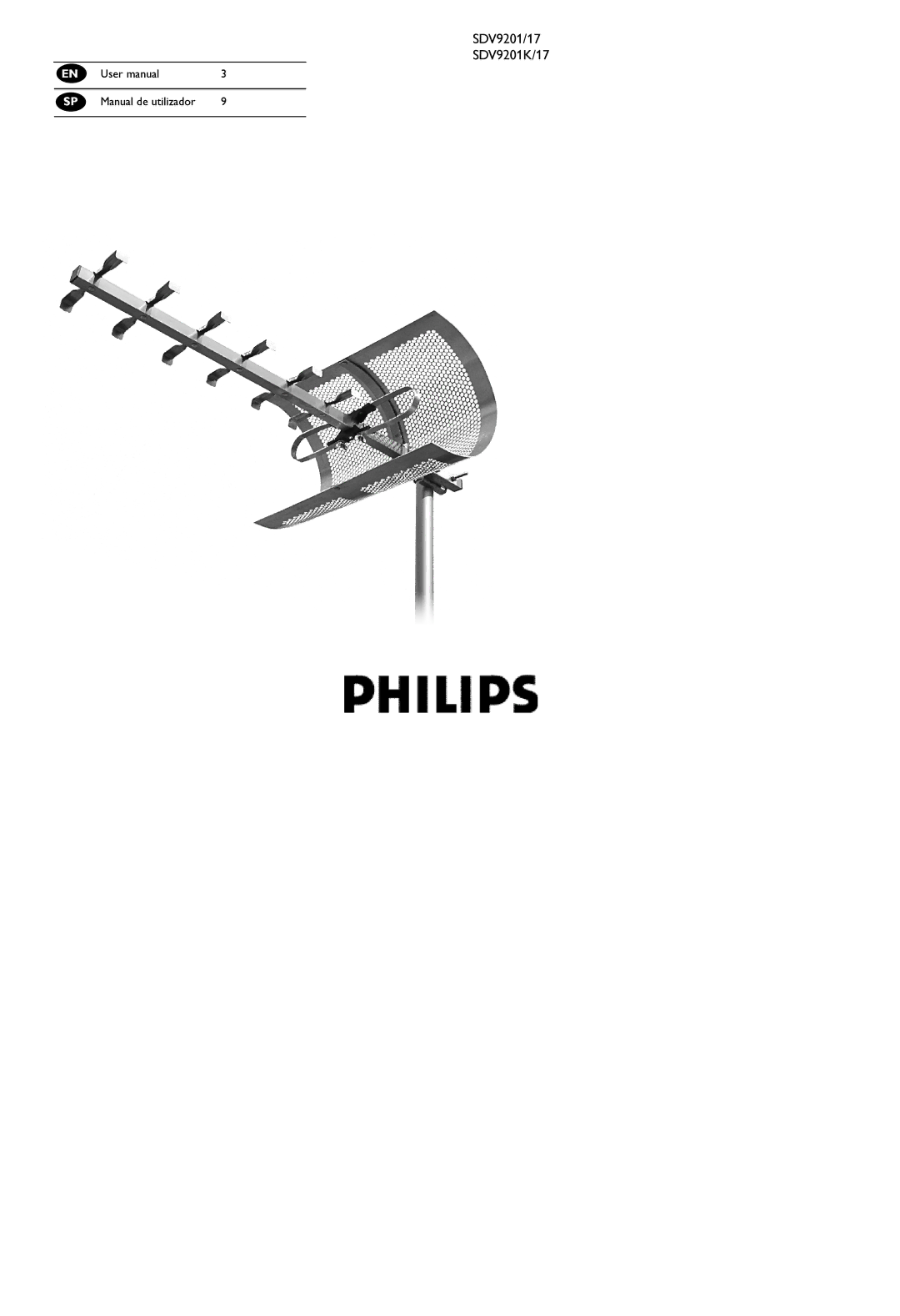 Philips user manual SDV9201/17 SDV9201K/17 