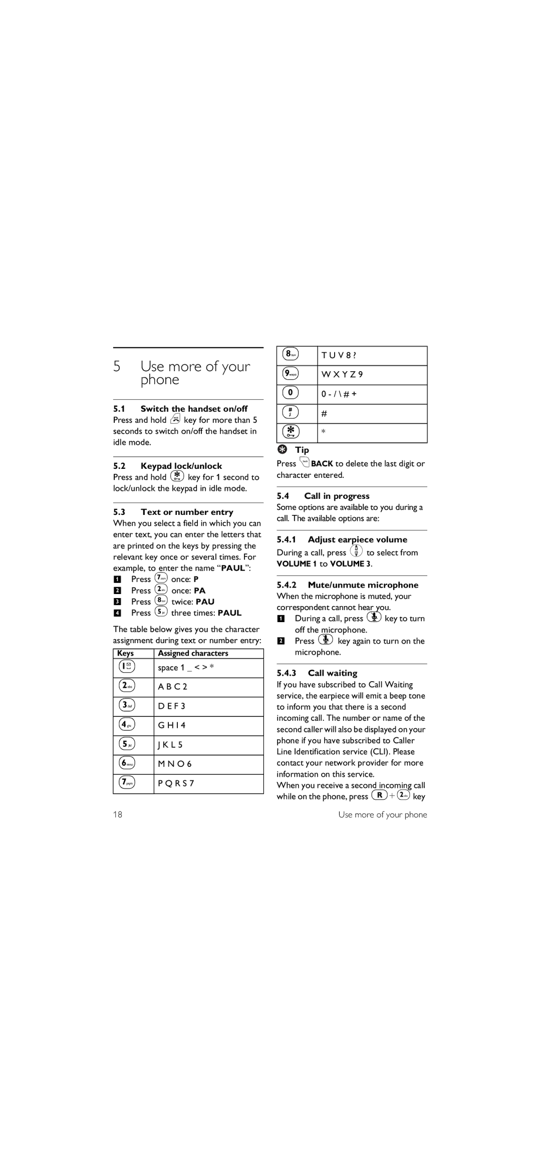 Philips SE155 manual Use more of your phone 