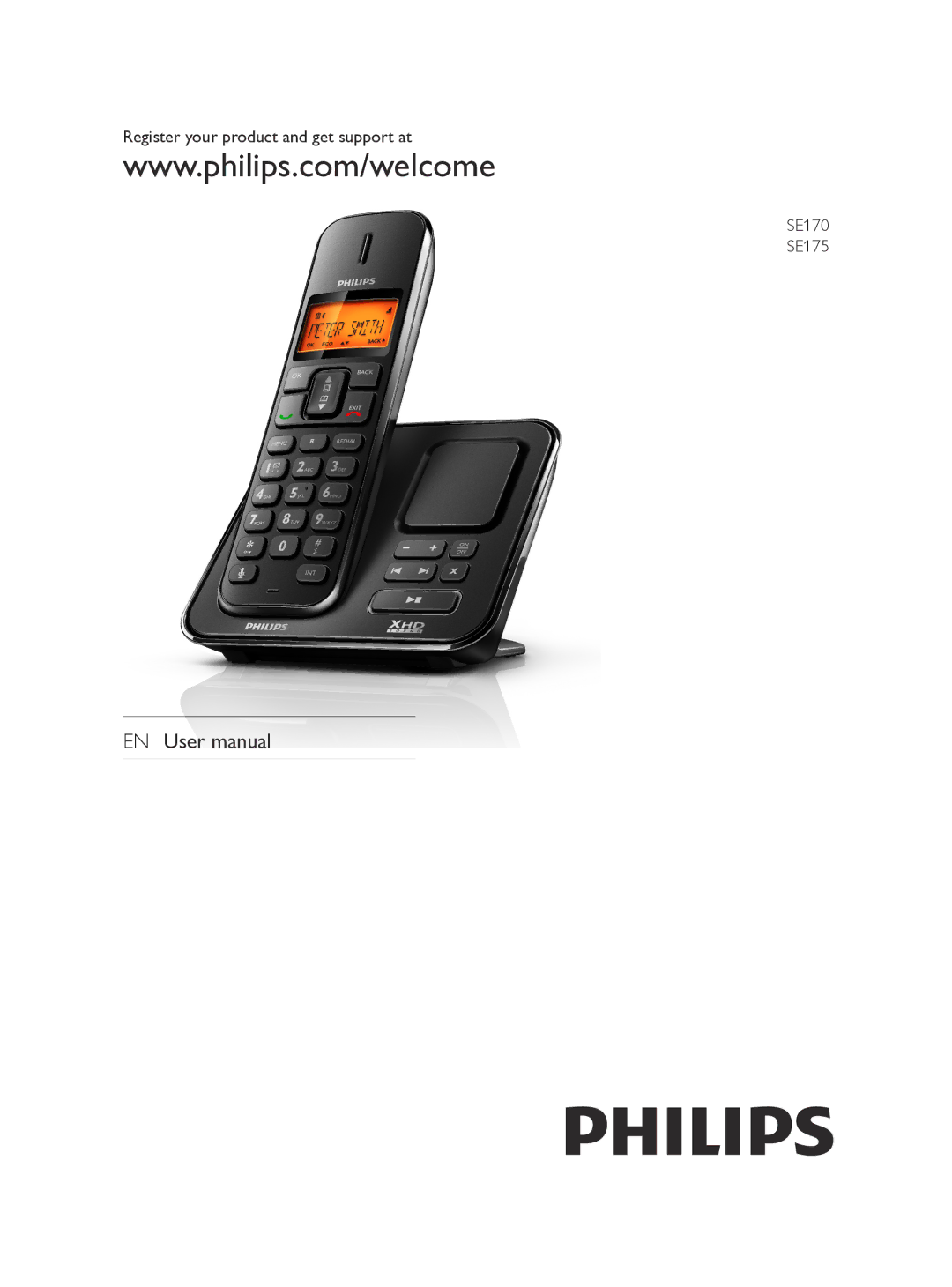 Philips user manual Register your product and get support at SE170 SE175 