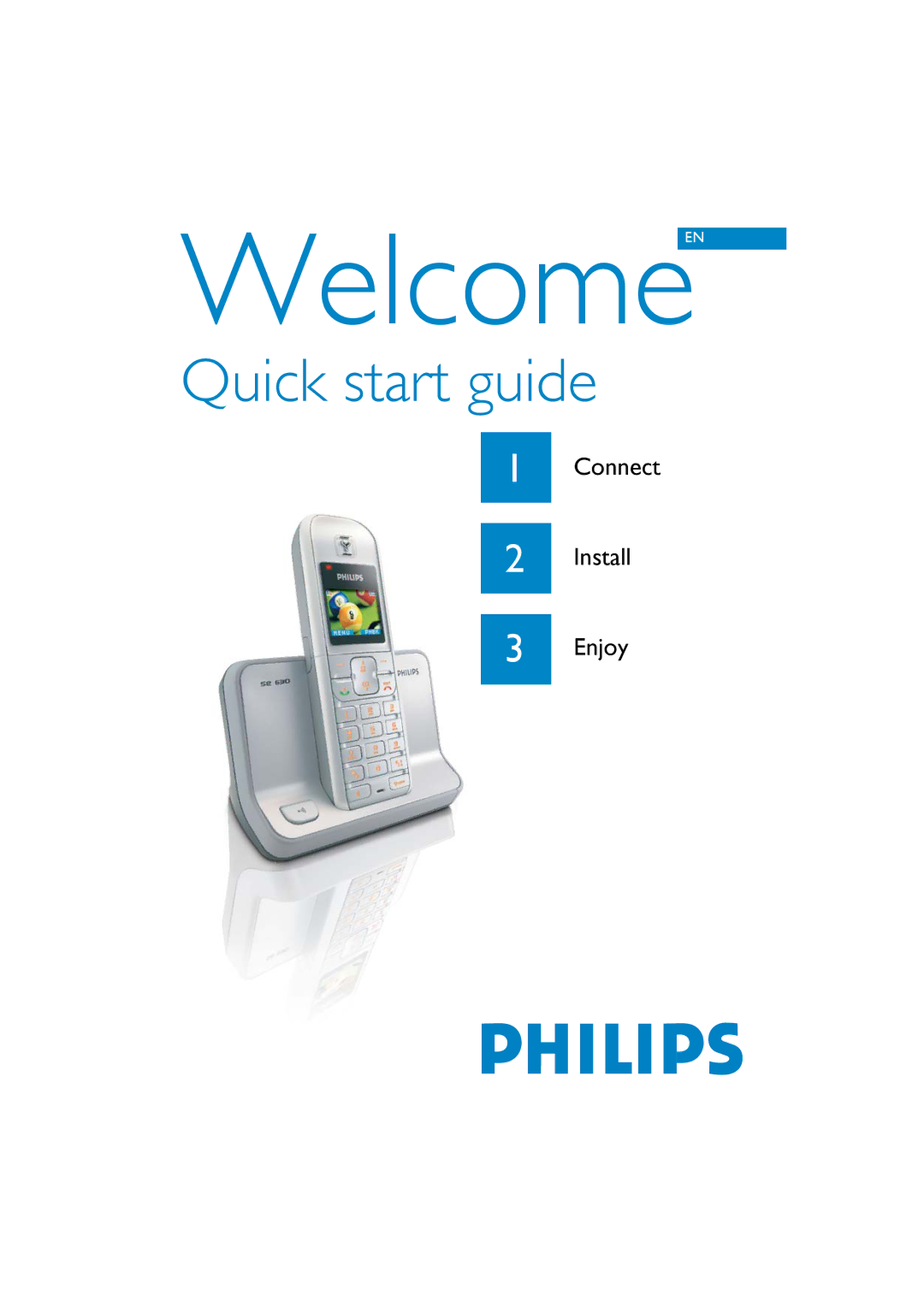 Philips SE430 quick start WelcomeEN 