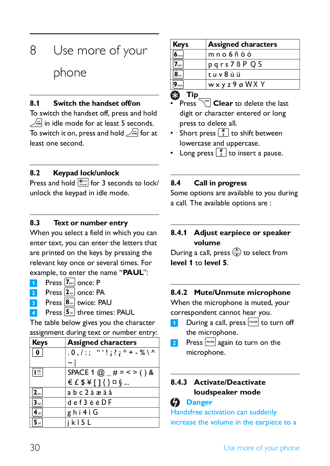 Philips SE4502B manual Use more of your phone 