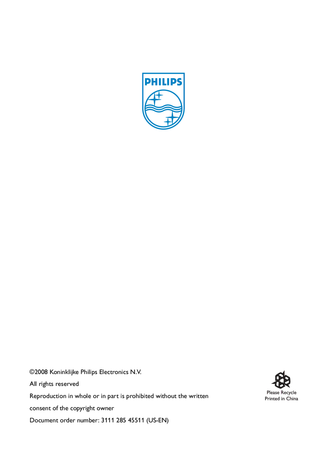 Philips SE4502B manual 