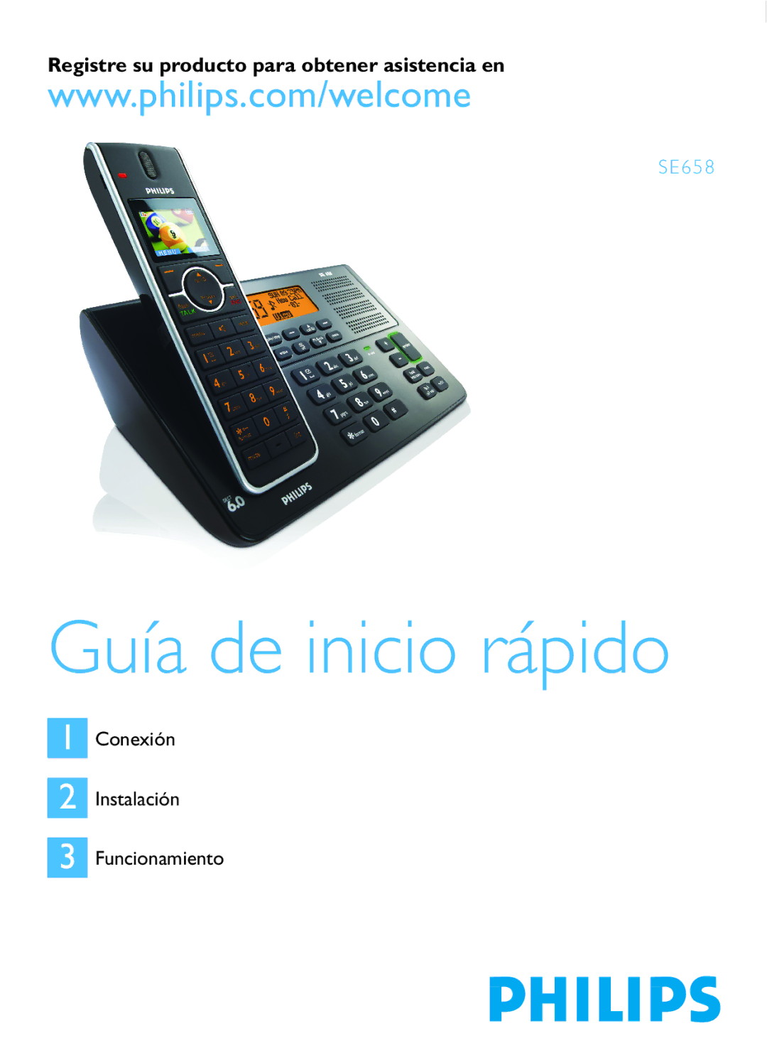 Philips SE658 manual Guía de inicio rápido 