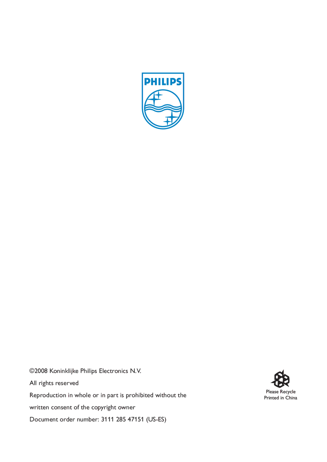 Philips SE659 manual 