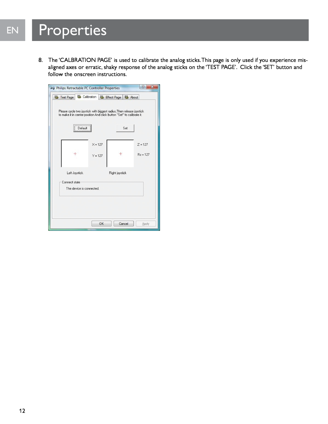 Philips SGC2909 user manual EN Properties 