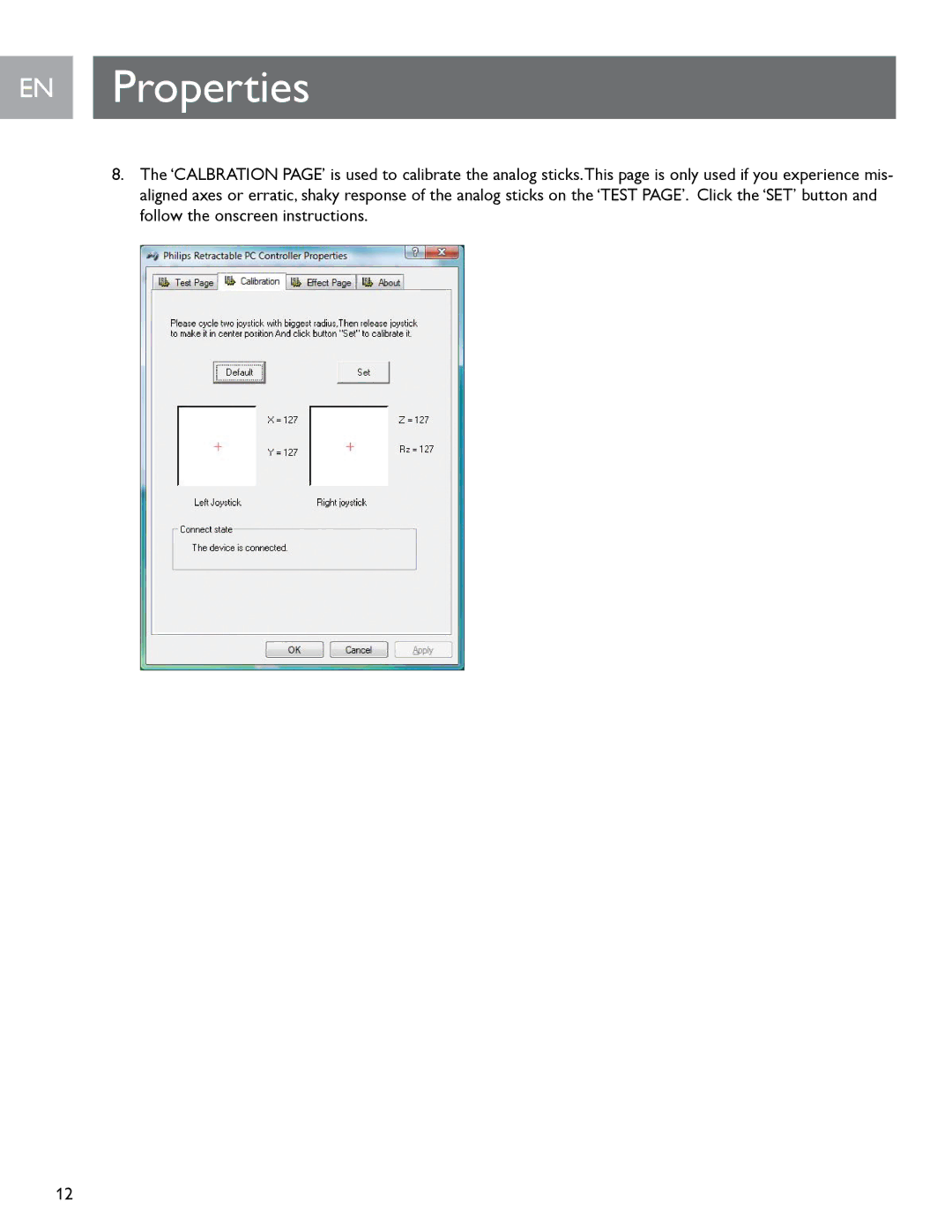 Philips SGC2909 user manual EN Properties 