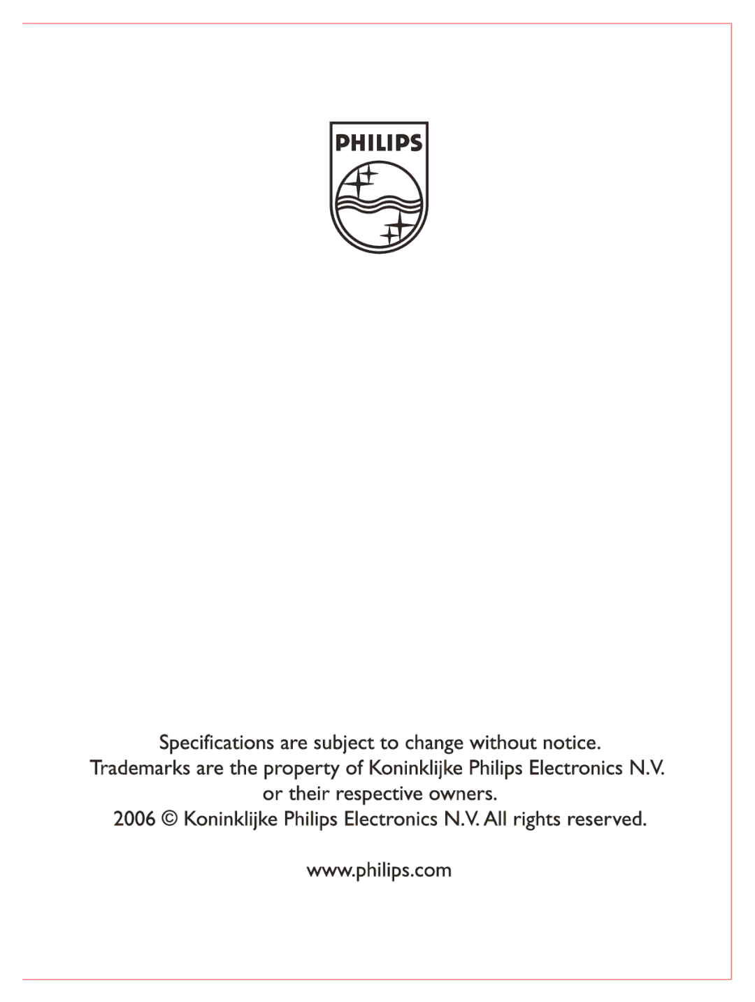 Philips SHB6100 manual 