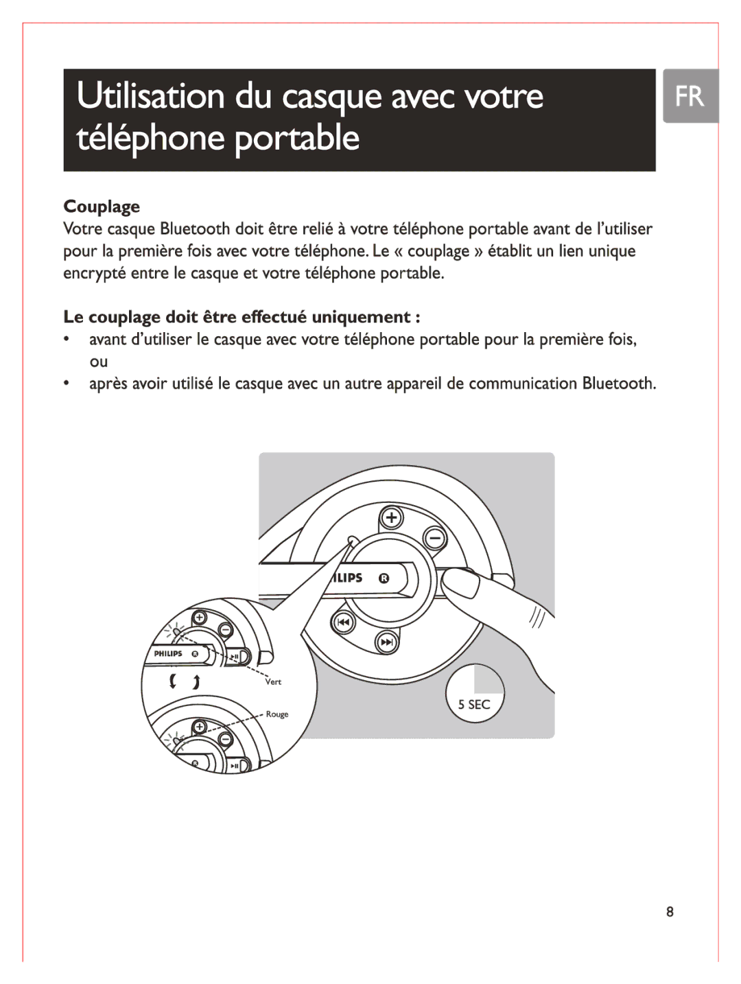 Philips SHB6100 manual 