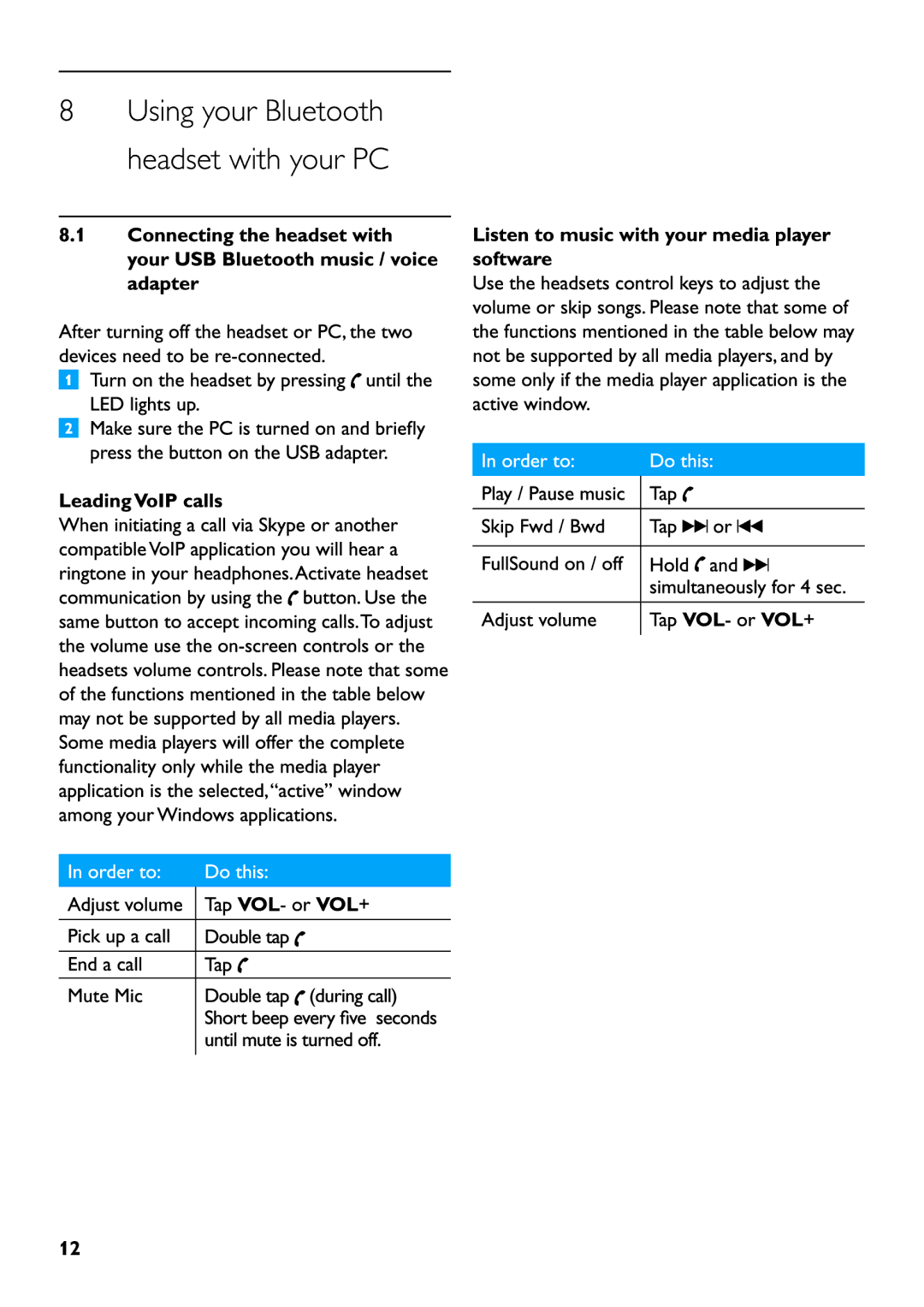 Philips SHB6111 manual 