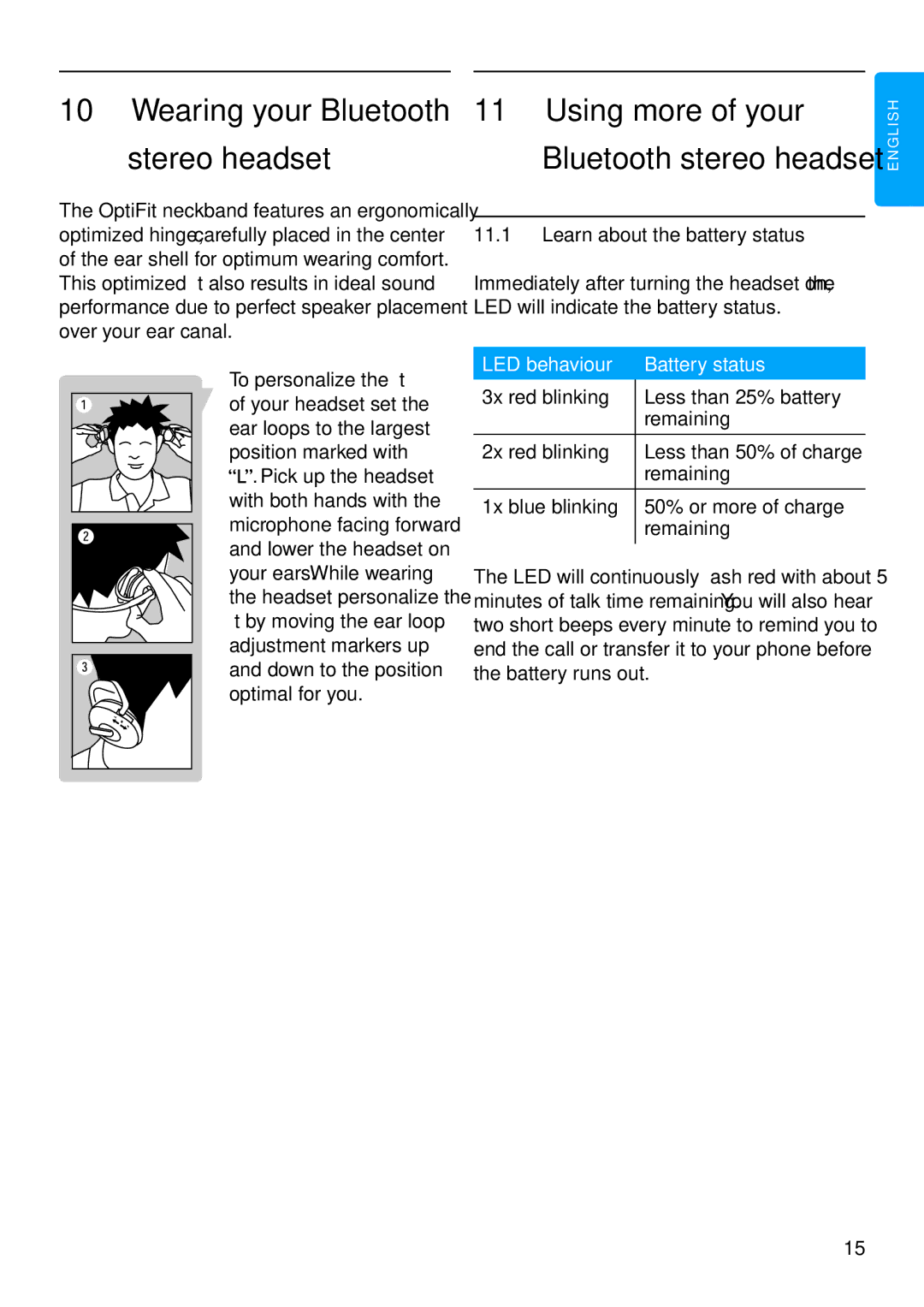 Philips SHB6111 manual Using more of your 