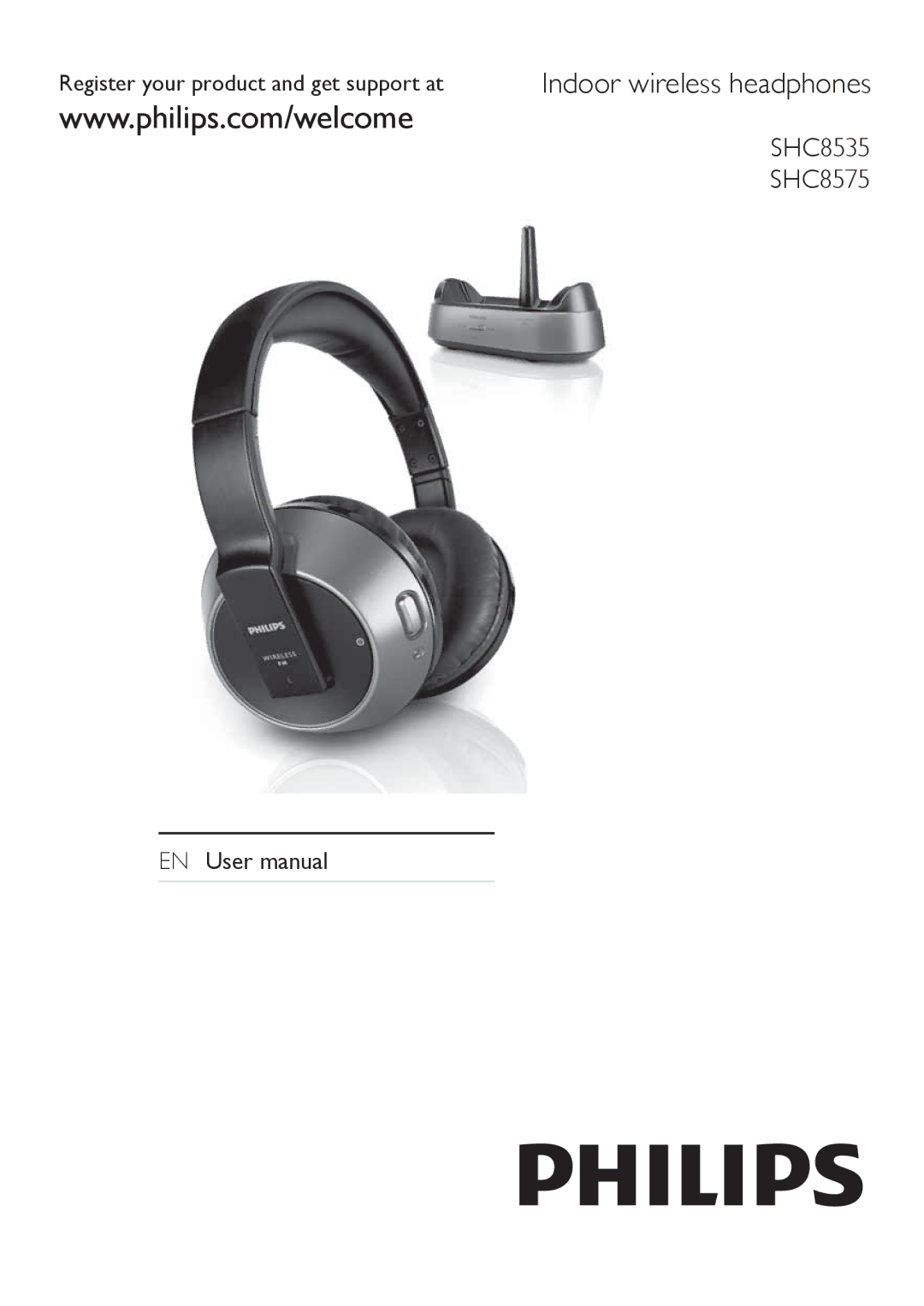 Philips SHC8535, SHC8575 user manual Indoor wireless headphones 