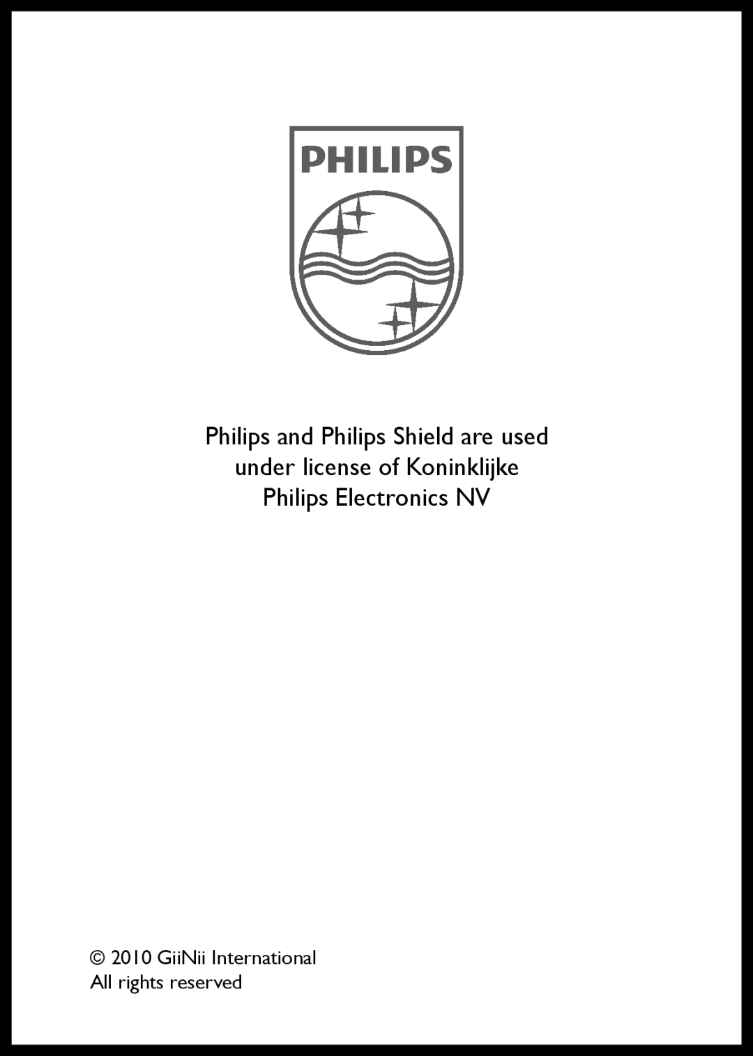 Philips SIC 3608S/G7 user manual 