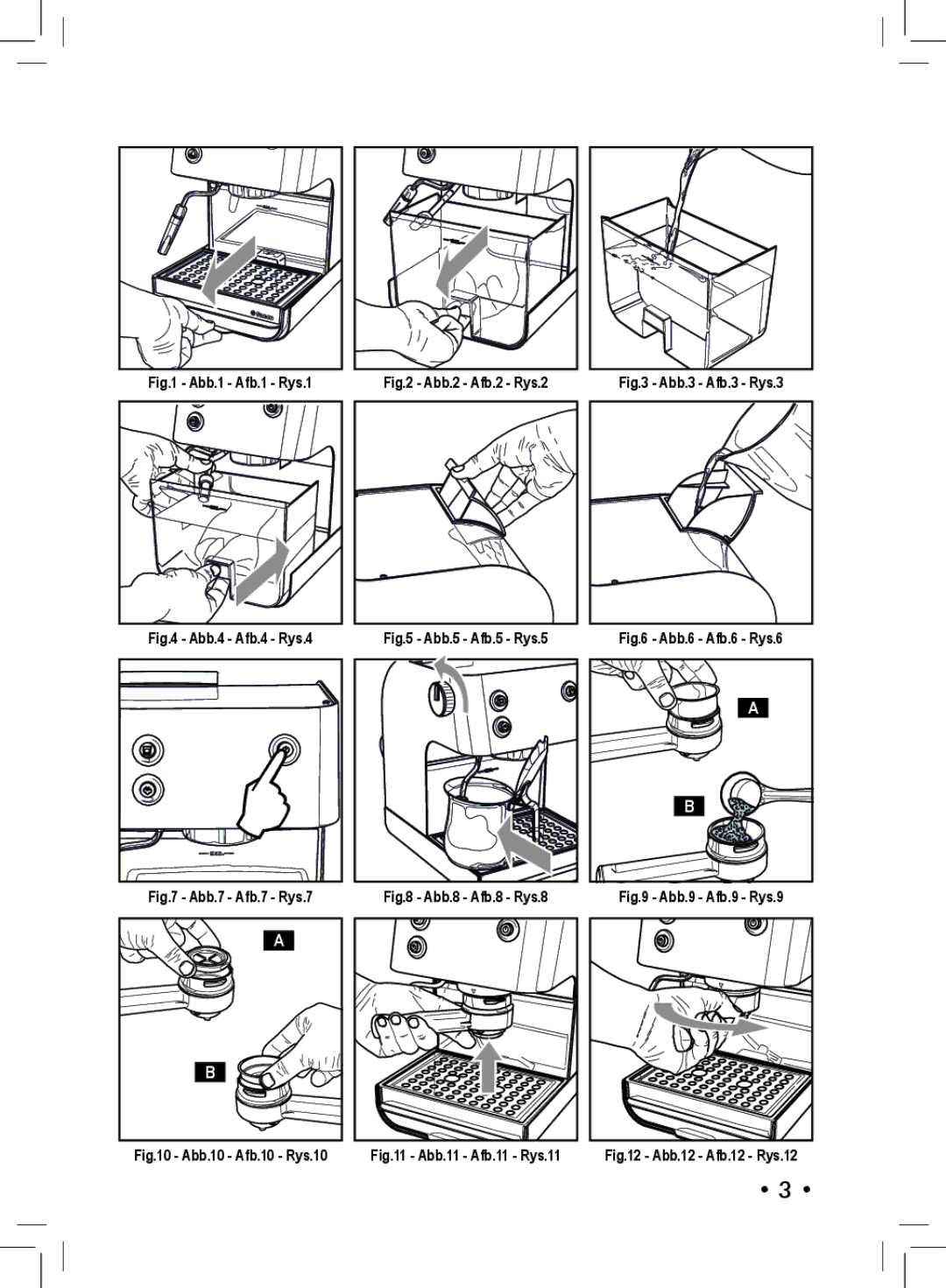 Philips SIN 006XN operating instructions Abb.10 Afb.10 Rys.10 