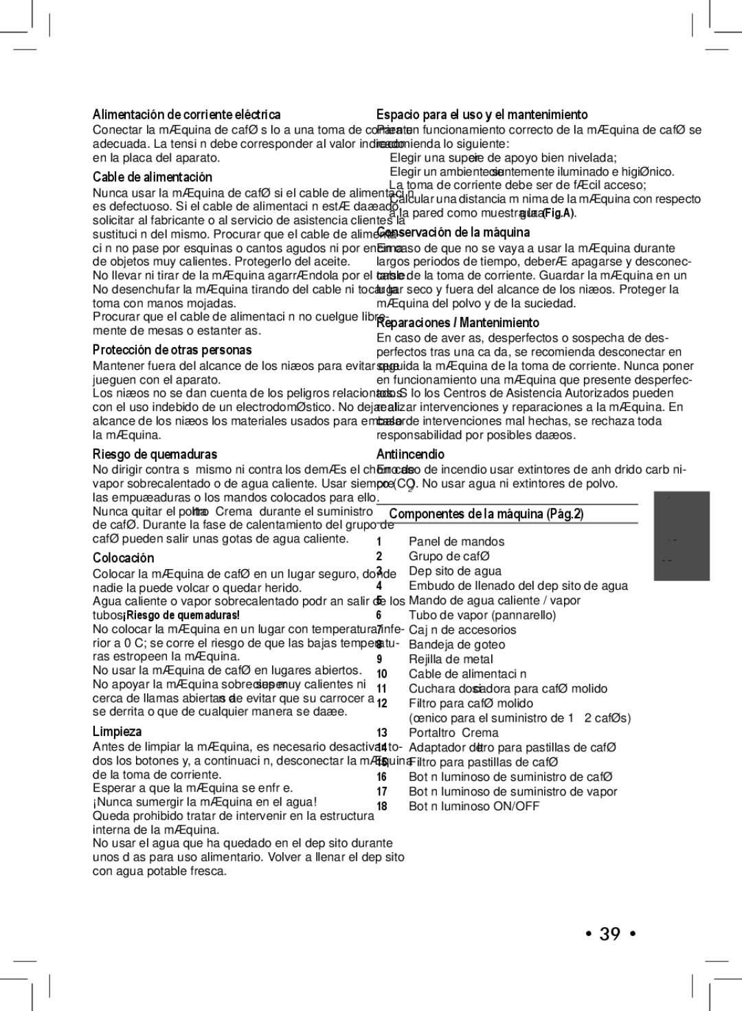 Philips SIN 006XN operating instructions Español 