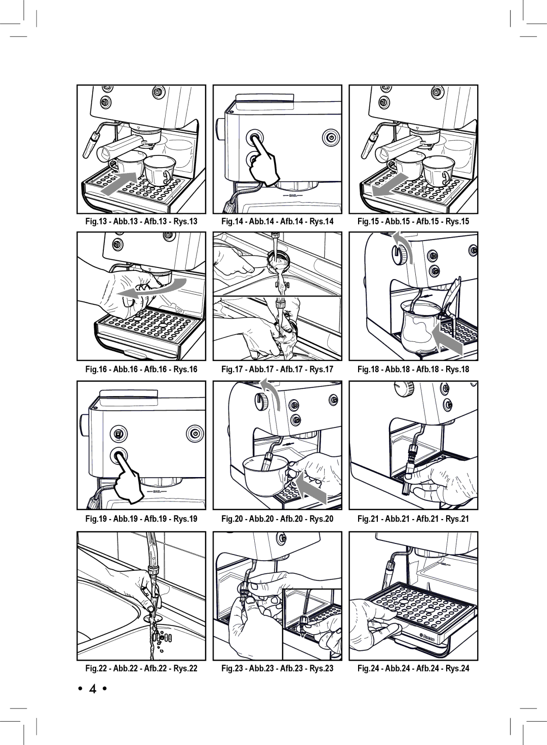 Philips SIN 006XN operating instructions Abb.13 Afb.13 Rys.13 