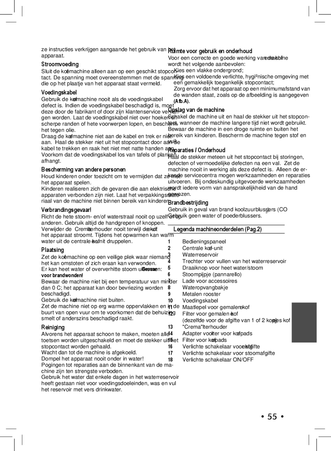 Philips SIN 006XN operating instructions Nederlands 