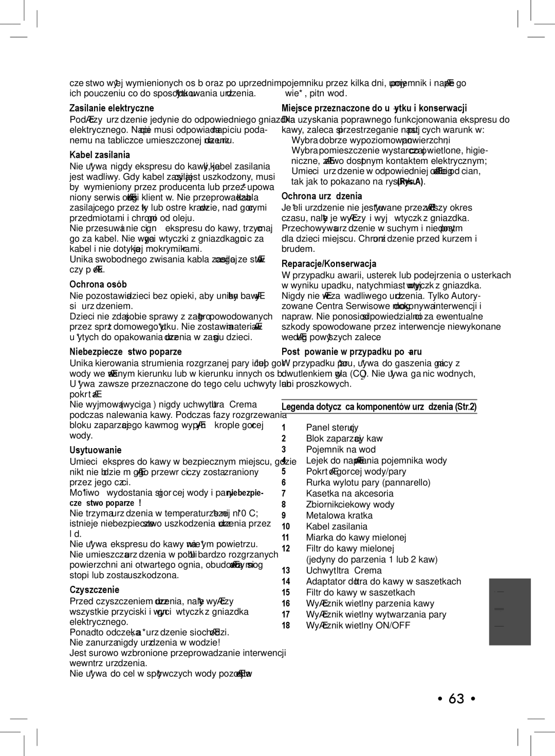 Philips SIN 006XN operating instructions Polski 