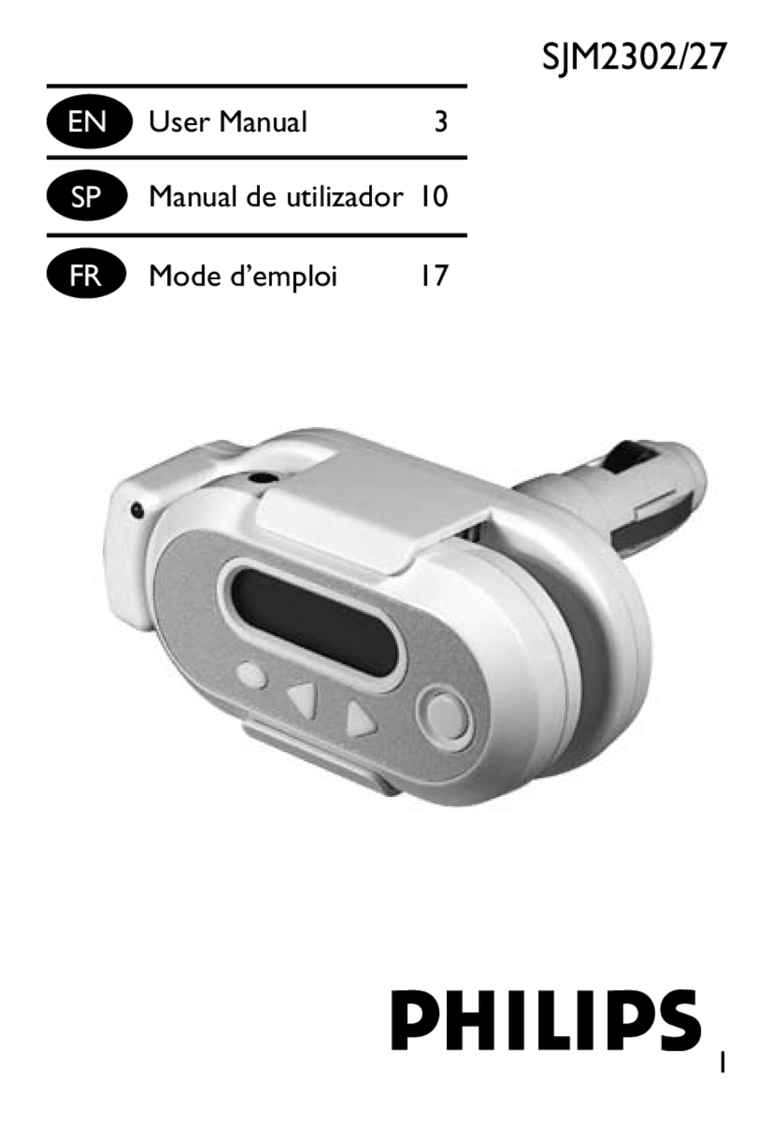 Philips SJM2327 user manual SJM2302/27 