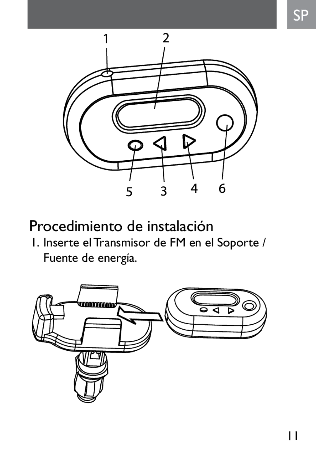 Philips SJM2327, SJM2302 user manual Procedimiento de instalación 