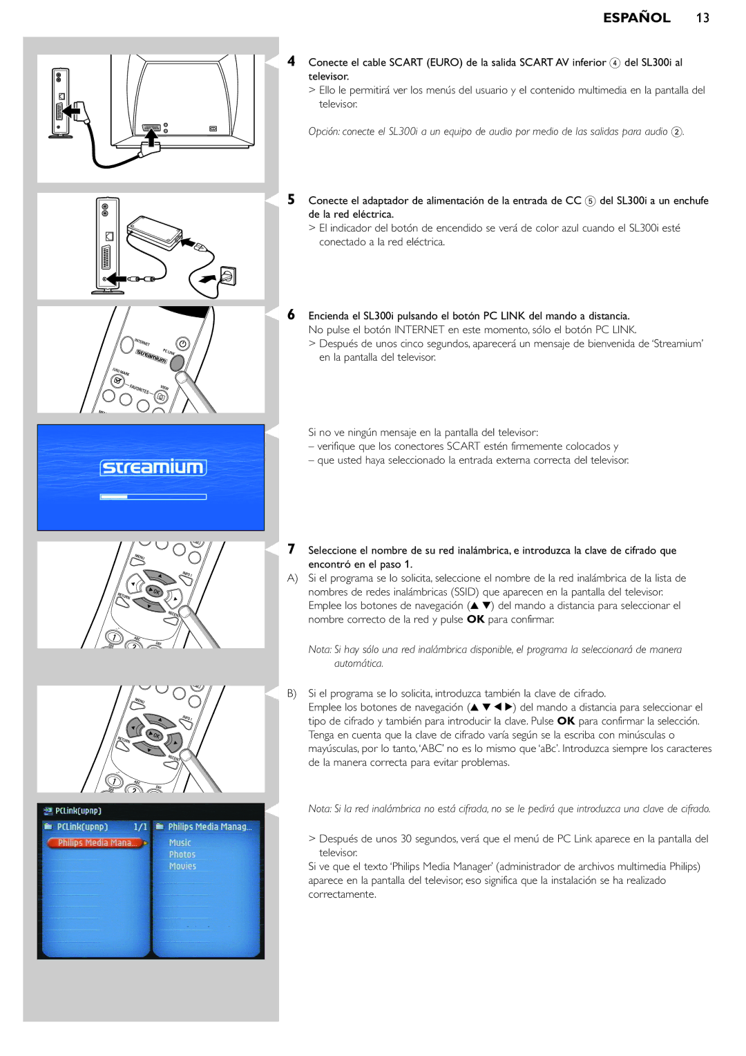 Philips SL300i manual Español 