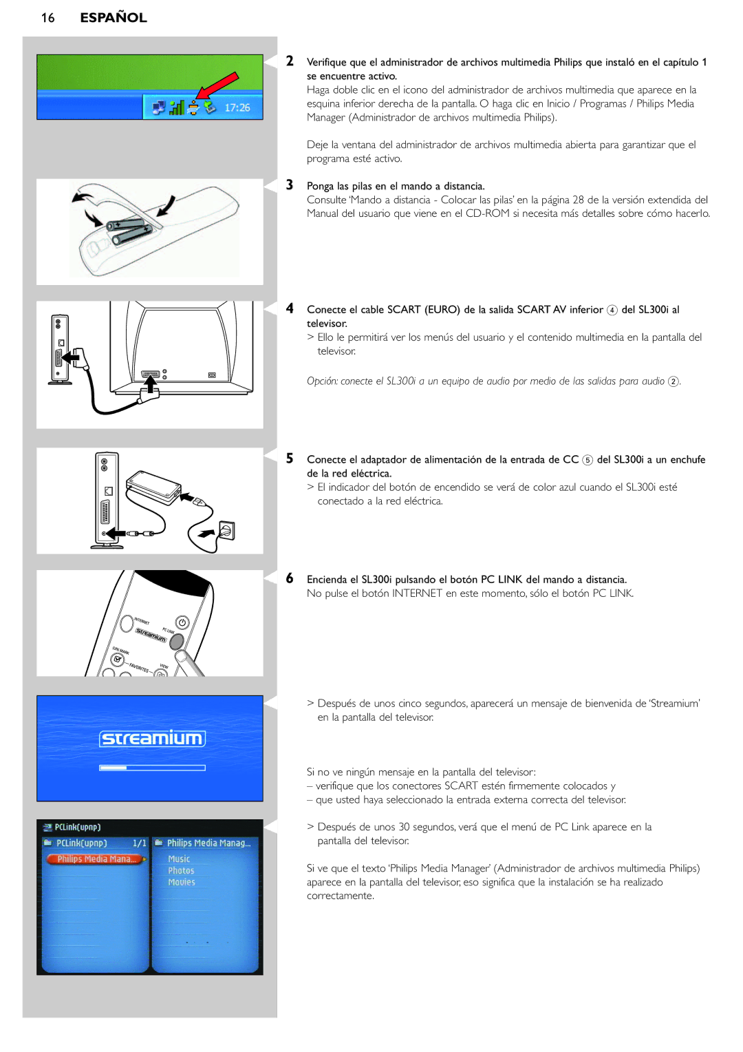 Philips SL300i manual Español 