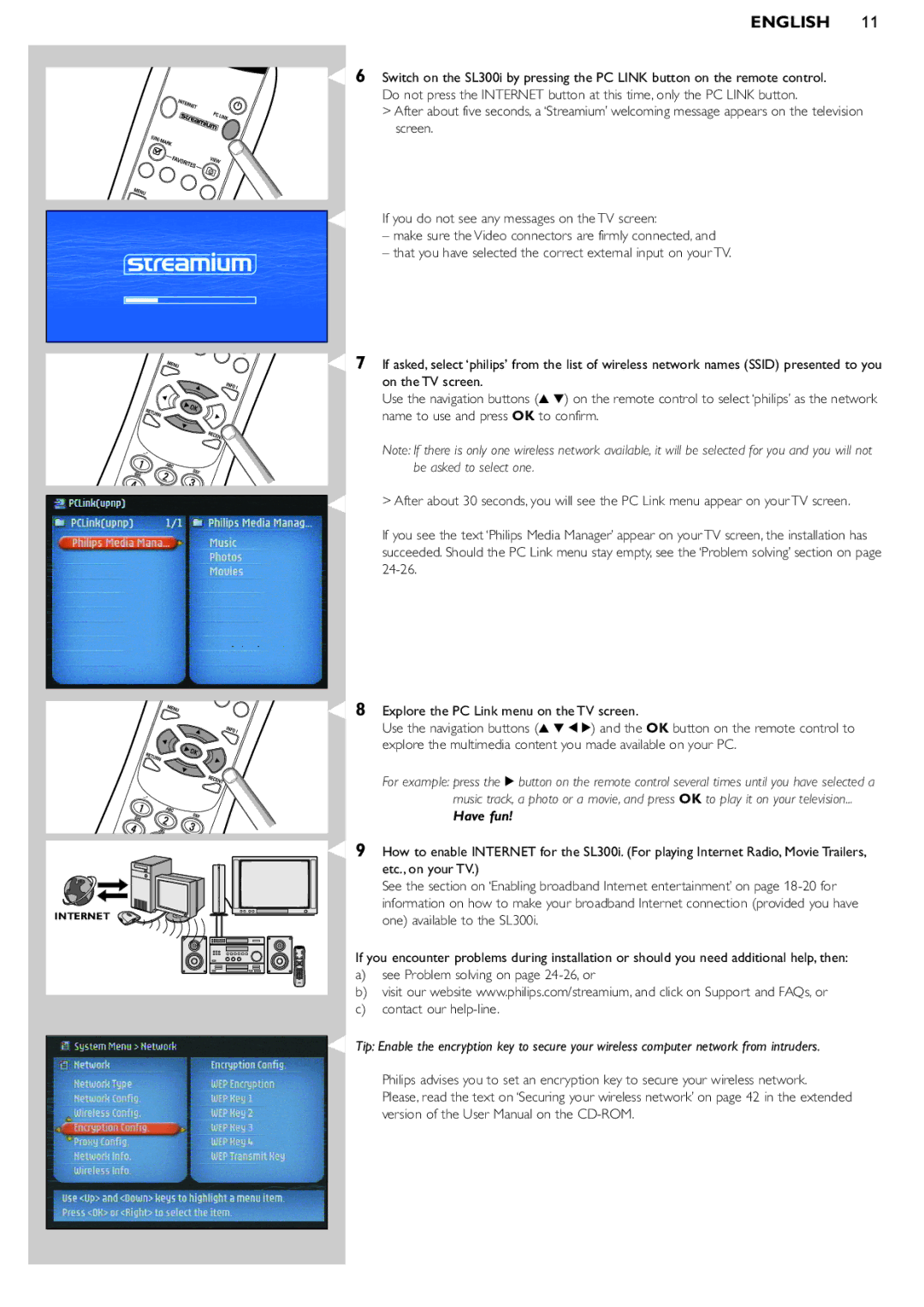 Philips SL300I/37 manual Have fun 