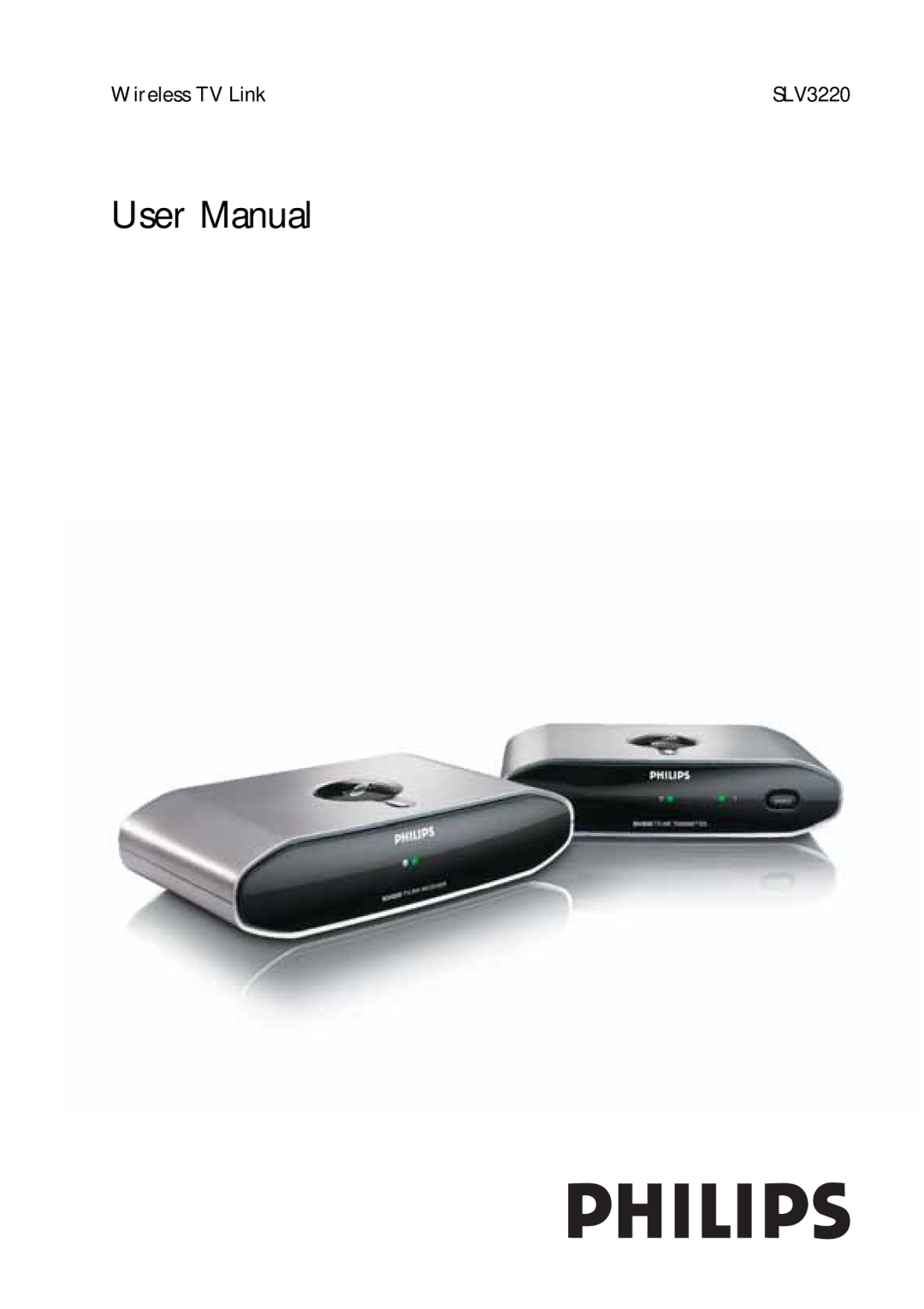 Philips SLV3220 user manual Wireless TV Link 